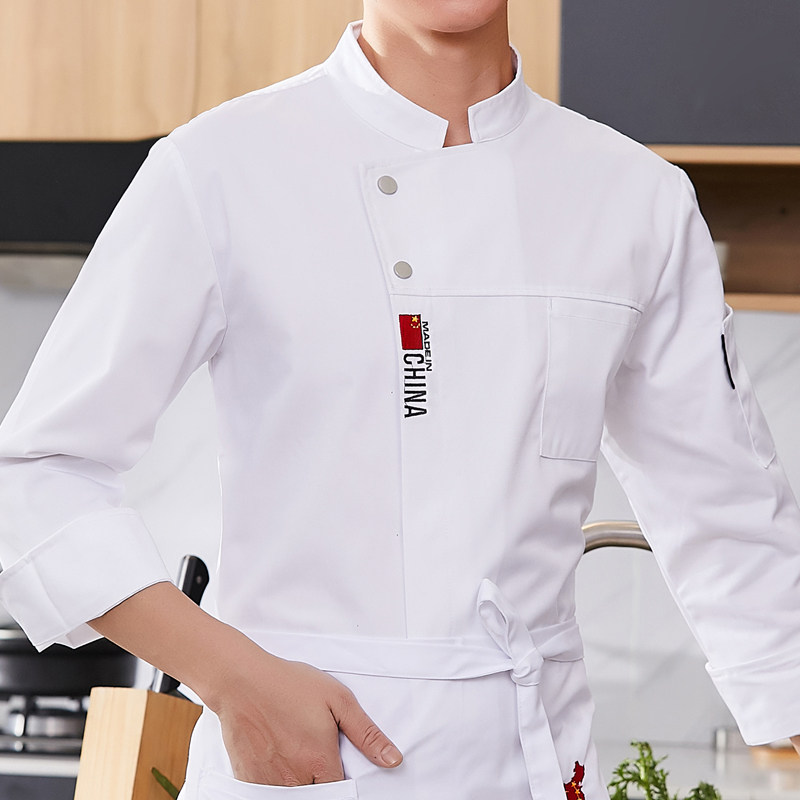 Chef Served Winter Hotel Long Sleeve Chef Served High-end 2021 New Cafeteria Hotel Catering Clothing Men