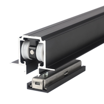 Micro seam quick release linear hidden pocket door hanging pulley two-way damping buffer sliding door track hardware accessories
