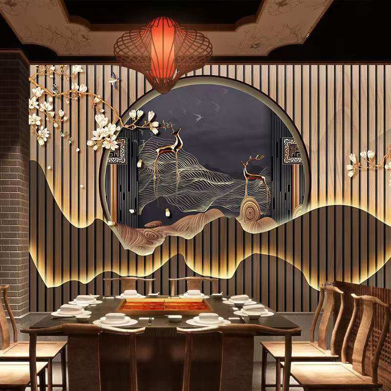 Modern minimalist stainless steel screen partition hollow living room decoration rose gold black titanium yellow titanium embossed lattice