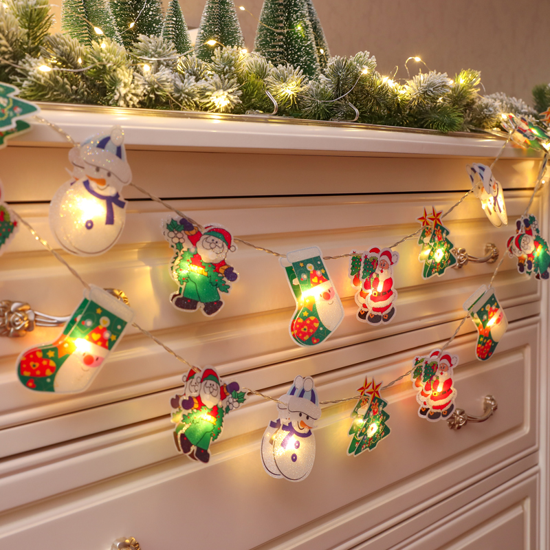 Christmas decoration lightsLightsIn-store activities atmosphere arranged Christmas tree hanging festival dress items small gifts