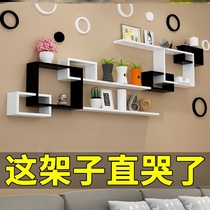 Wall Display Rack Decoration Shelve Wall Decorations Small Swing pieces Placed Stuff Bedroom Bed Head Cabinet on the wall