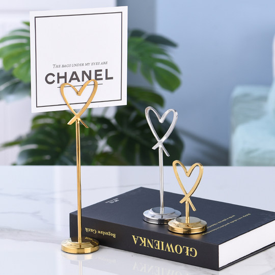 Card Number Holder, Table Number Holder, Creative Bar Counter Buffet Stand, Standing Table Sign, Round Clip Table Sign