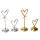 Stainless Steel Table Number Holder, Heart-Shaped Dining Table Sign, Seat Number Clip, Number Holder, Wedding Table Sign, Business Card Holder, Solid
