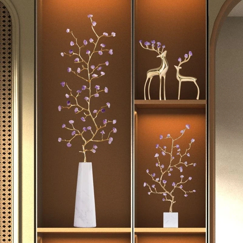 Housewarming Gifts, Home Furnishings, Living Room Entrance Decoration, Lucky Crystal Money Tree Ornaments, Tv Niche Decorations Housewarming Gifts, Home Furnishings, Living Room Entrance Decoration, Lucky Crystal Money Tree Ornaments, Tv Niche Decorations
