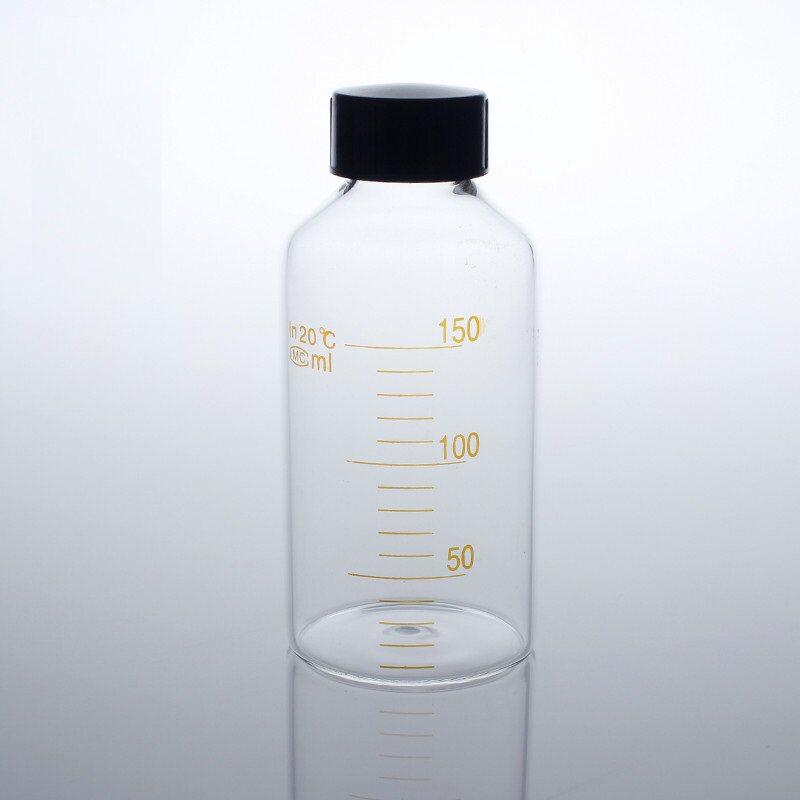 实验玻璃样品取样瓶5 10 25 50ml 血清瓶 螺口带刻度试剂瓶