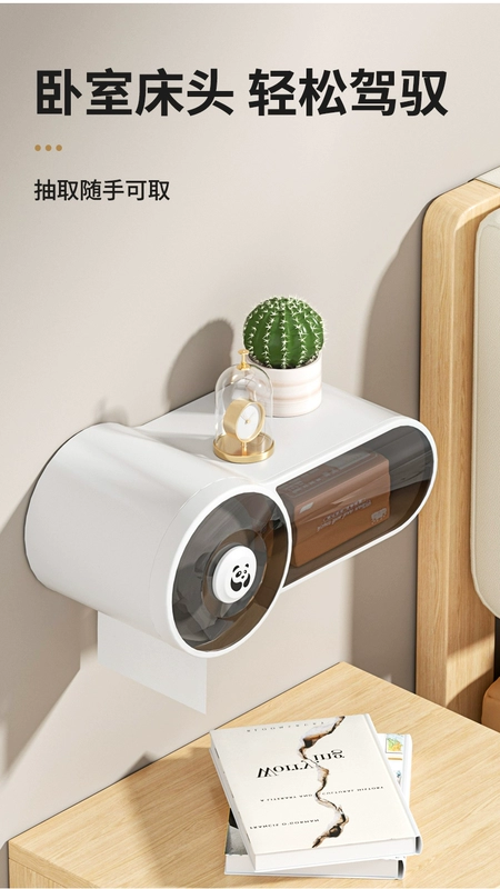Phòng Tắm Hộp Đựng Khăn Giấy Punch-Free Hộp Giấy Vệ Sinh Treo Tường Hộp Cuộn Giấy Vệ Sinh Chống Thấm Nước Giấy Vệ Sinh Có Giá Để Đồ hộp đựng giấy vệ sinh ecoco