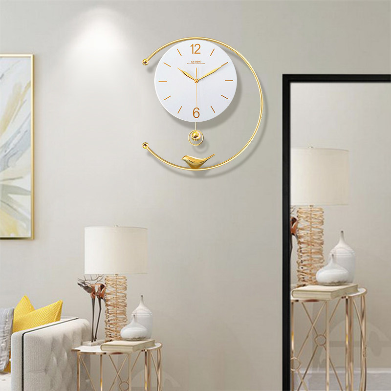 Creative light extravaganza Fancy Watches Hang clock Living room Extreme minimalist Home Hanging Wall-mounted Wall 2021 minimalist Atmosphere clock