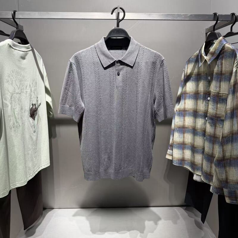 Peacebird Men's 2026 Summer New Product B1Eeg2219L4 [Same Style as in Shopping Malls] Slim Fit Polo Shirt