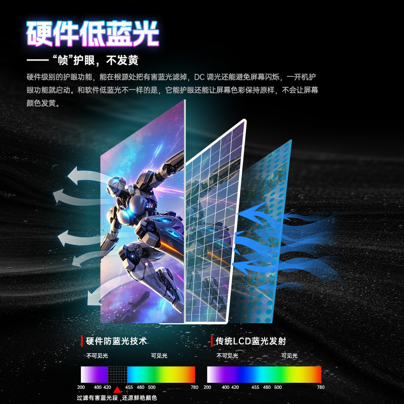 Ktc 24-Inch 260Hz Hardware Low Blue Light H25T7 Third-Generation Gaming E-Sports Computer Monitor H24T7 Screen