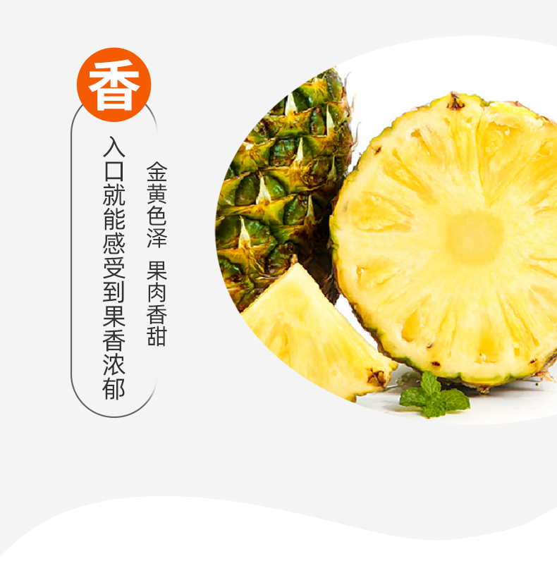 海南 金钻凤梨 5斤 2-3个 当季新鲜水果 图7