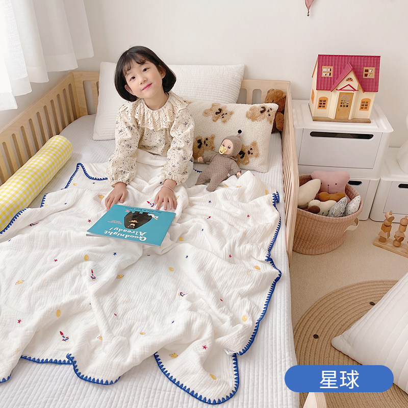 Children's blanket summer gauze baby quilt baby air conditioner quilt thin cotton blanket kindergarten quilt