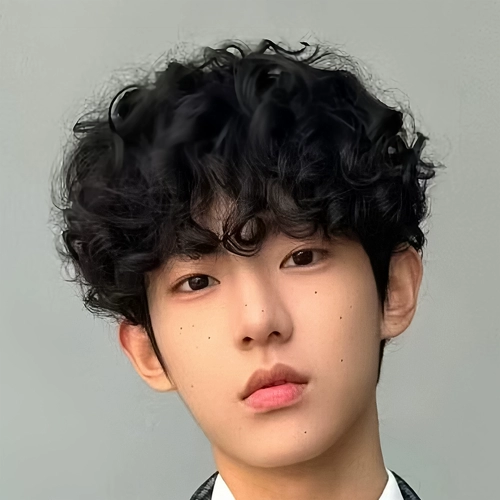 Латинская Америка Скалаченные волосы мужские модные ретро -вьющиеся волосы мужские вьющиеся волосы мужские мужские с высоким содержанием мериди