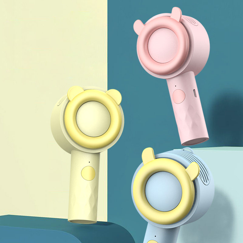 Handheld small fan portable portable small usb mini silent outdoor dormitory student children bladeless fan