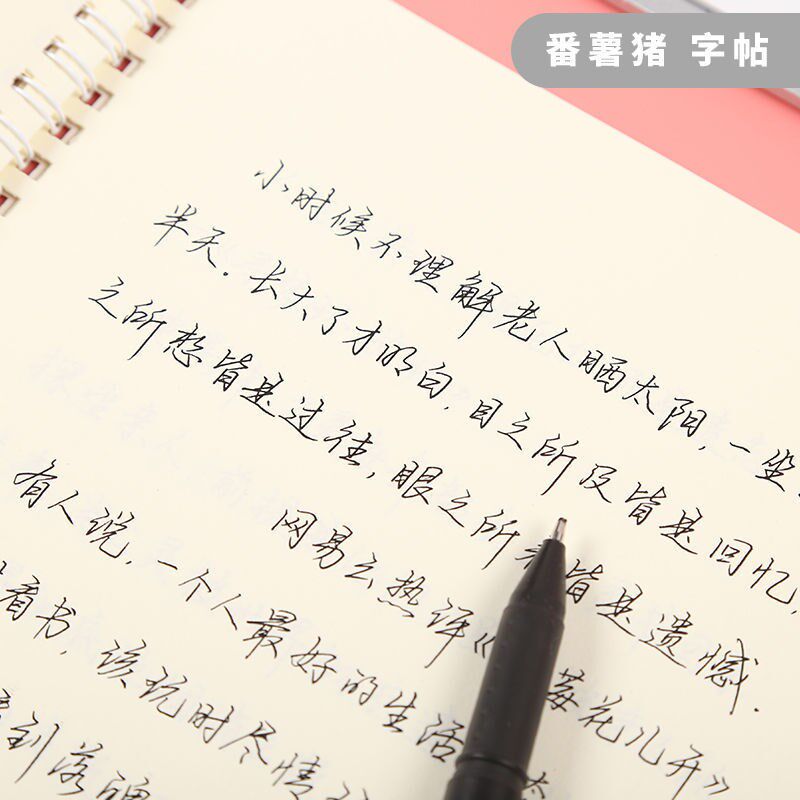 Handwritten girls small fresh and beautiful quick practice copybook adult junior high school students high school students regular script line regular practice copybook