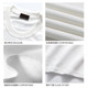 바이브 미국 패션 브랜드 남성과 여성을 위한 흰색 긴팔 티셔츠 봄과 가을 소년을 위한 캐주얼 루즈한 바닥 셔츠