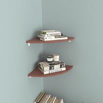 Corner rack bedroom triangular wall shelf fan-shaped corner storage rack living room decoration punch-free partition