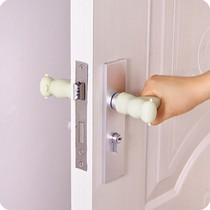 Toilet door handle anti-collision door suction thickened silicone anti-collision door protection cover