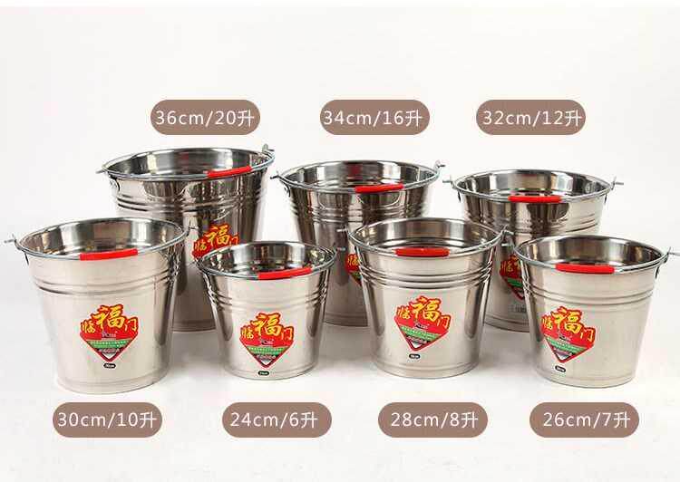 large barrel large water galvanized hand bag lid small bucket iron barrel portable stainless steel kitchen lid barrel Tin hot water