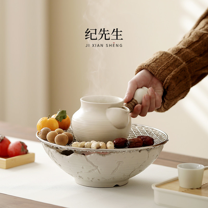 Surround Furnace Cooking tea Home Indoor Grill Fire Oven Complete Jar Cooking Teapot Tea Tea Set Electric Pottery Stove Cooking Tea Ware Winter-Taobao