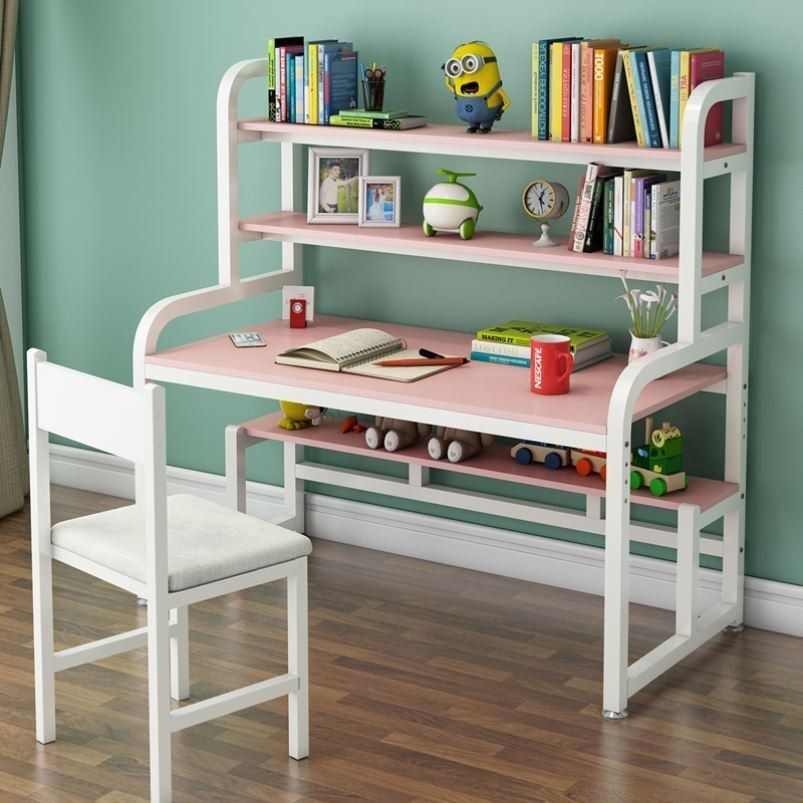 Netred Book Desk Girls Room Children's Room Learn Writing Table for Middle School Students' Table and Chair Set Household Room