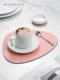 Modern MODERN Nordic light luxury double-sided leather western food placemat high-end waterproof and oil-proof dining table heat insulation pad