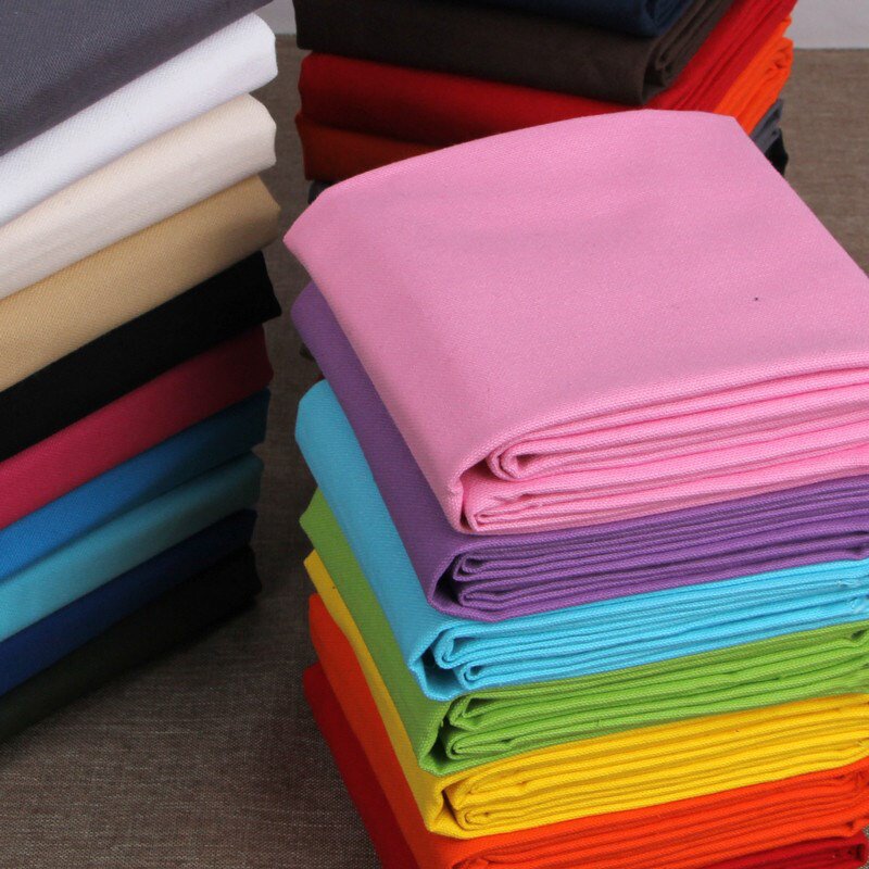 newLinen fabrics of pure color with thick cotton canvas fab