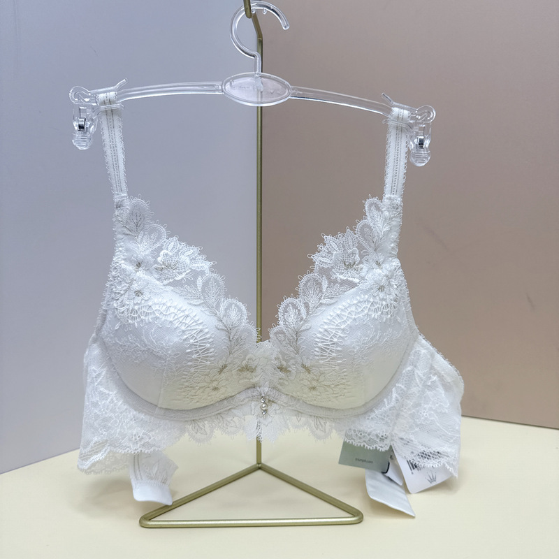Dai - High-End Gold Luxurious Lace Bra with Thin Top and Thick Bottom for Gathering - 16-9015/11-1995