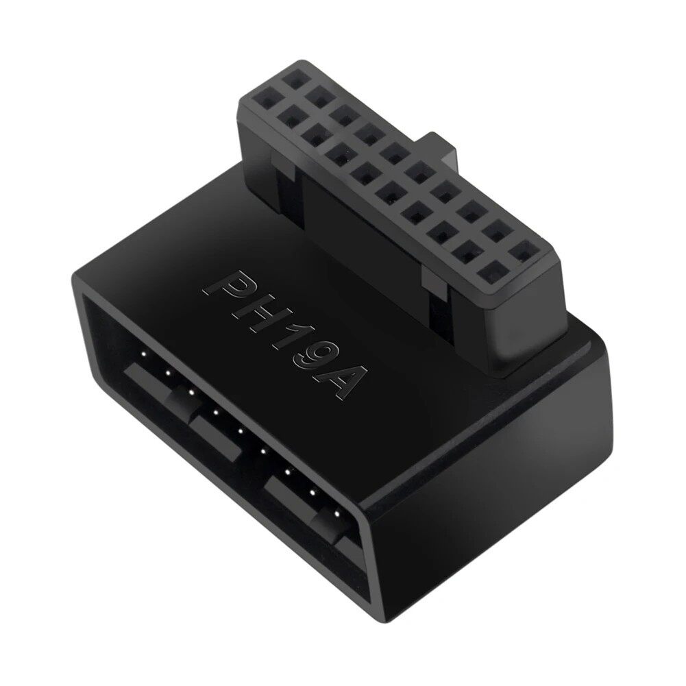 поликарбонат usb 3.0 19p 20p 90 degree computer motherboard header adapte