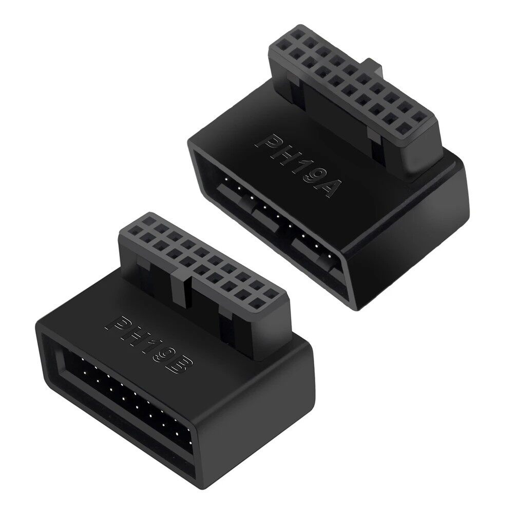поликарбонат usb 3.0 19p 20p 90 degree computer motherboard header adapte