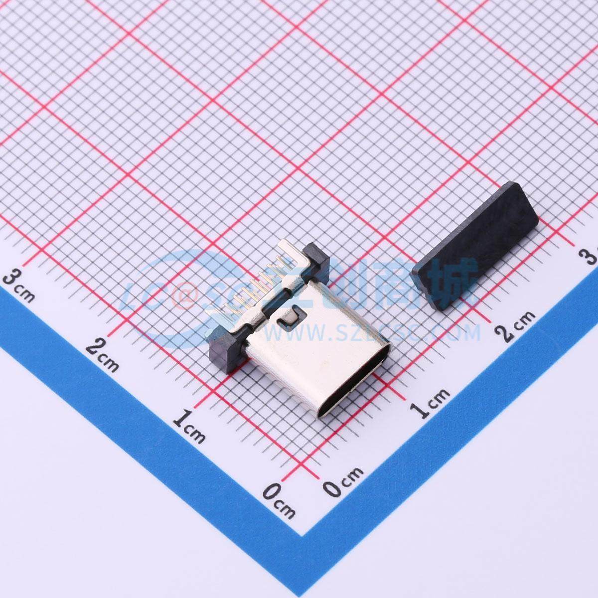 USB连接器 TYPEC-300D-BCP16H105 插件 母 直插 电子元器件配单