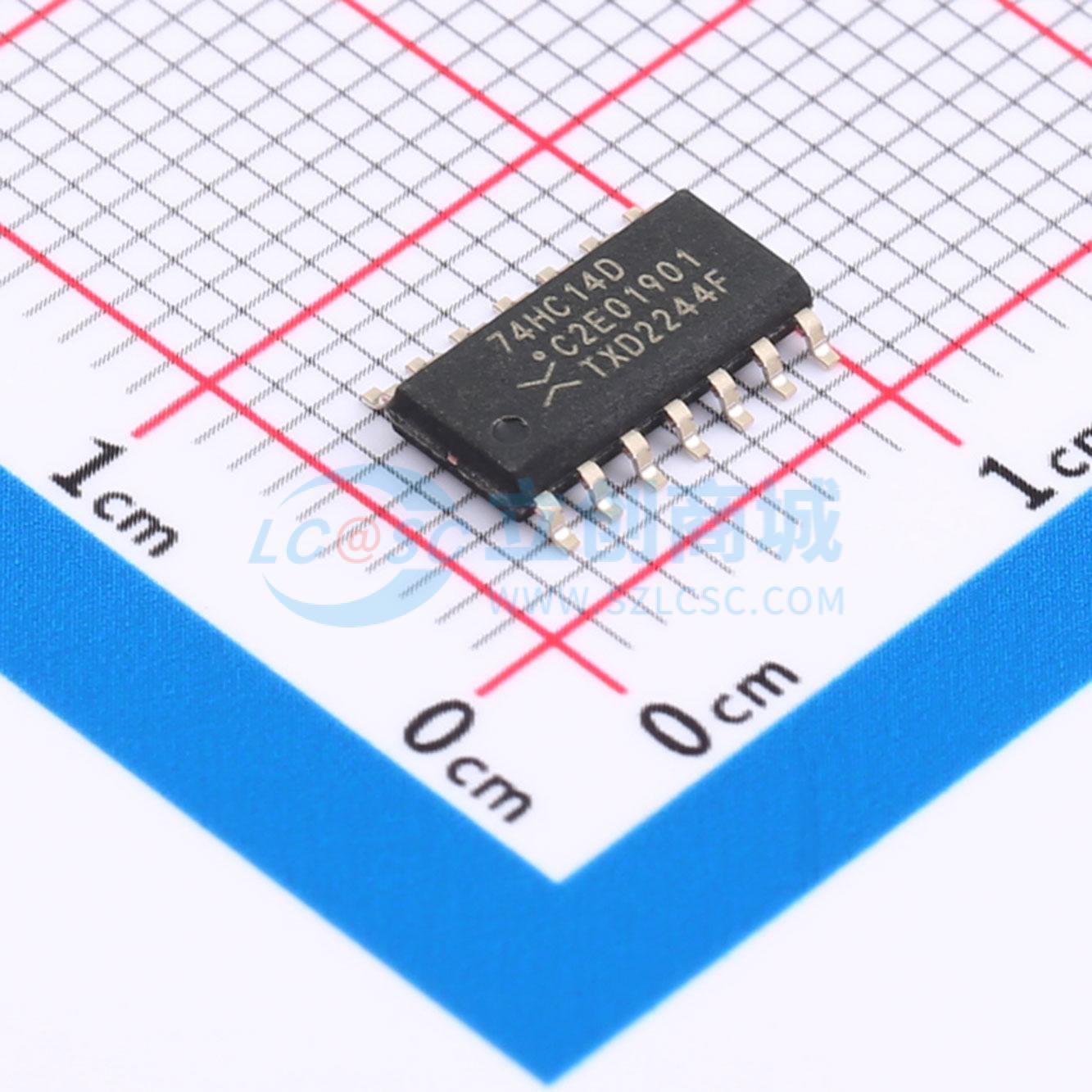 反相器 74HC14D-Q100,118 SOP-14 原装正品 电子元器件配单