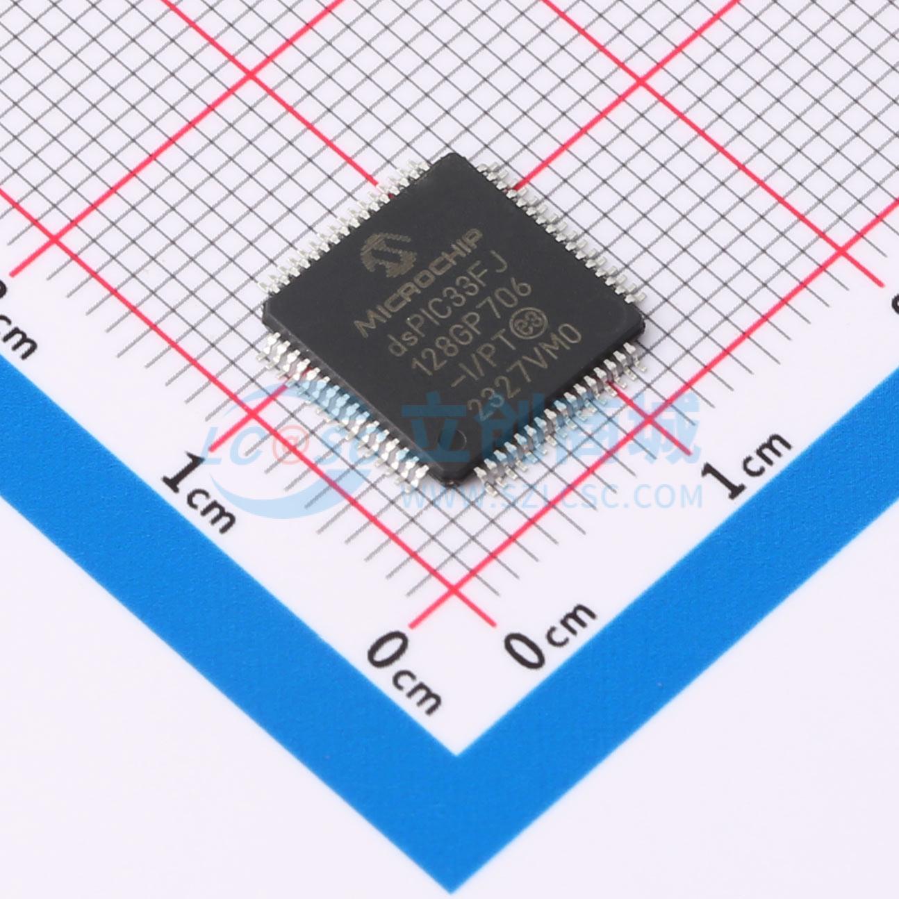 数字信号处理器(DSP/DSC) dsPIC33FJ128GP706-I/PT TQFP-64(10x10