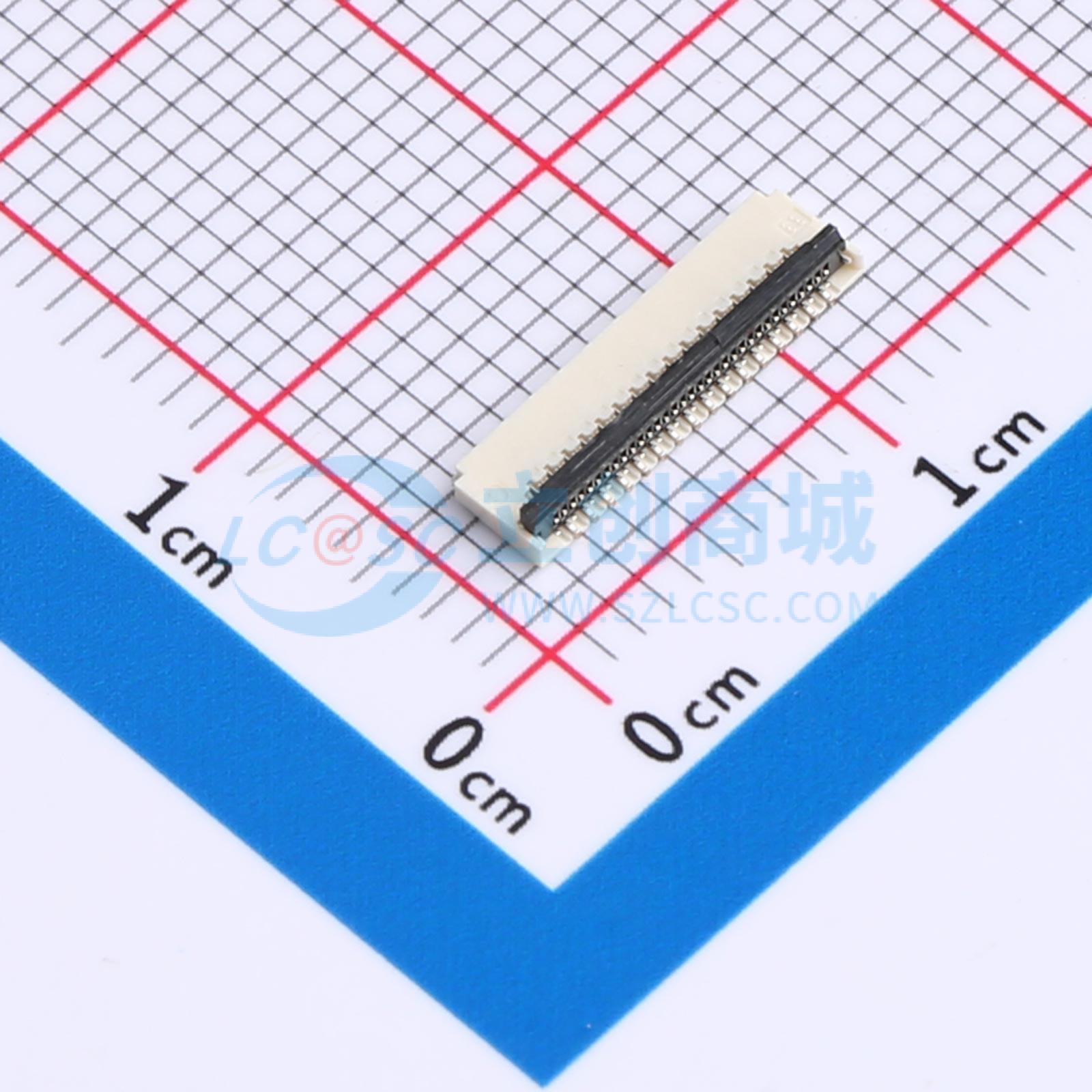 FFC/FPC连接器 X03A10H33G SMD,P=0.3mm,卧贴 翻盖式 33P 双侧触