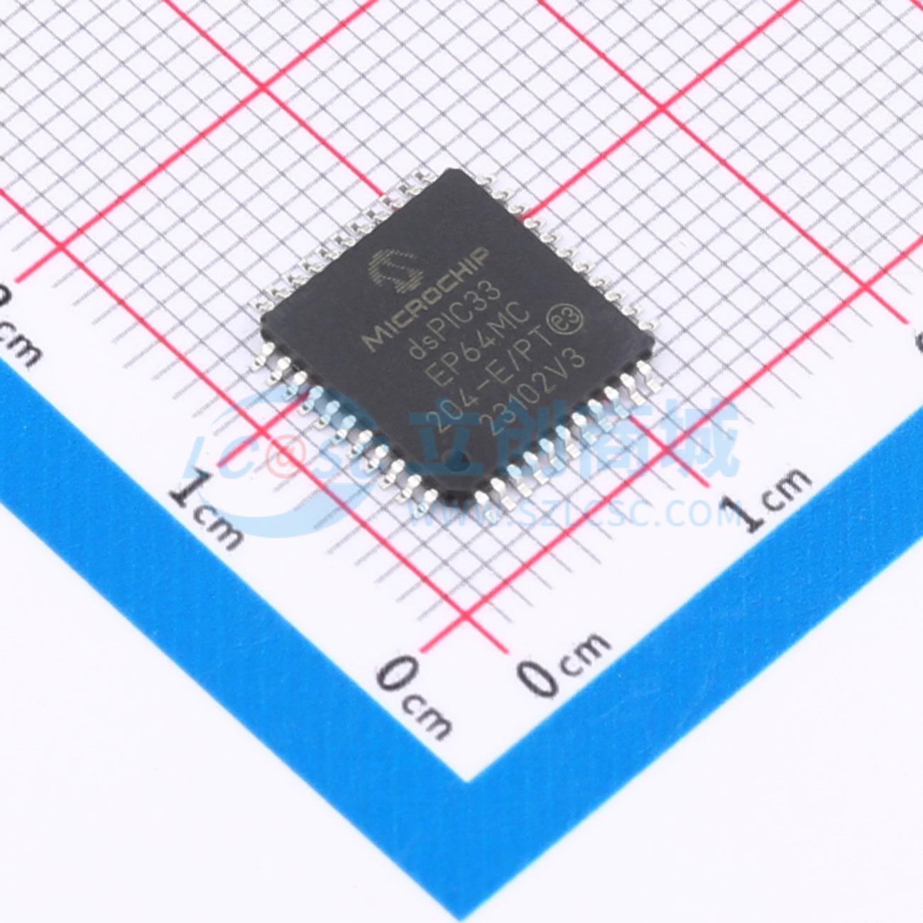数字信号处理器(DSP/DSC) dsPIC33EP64MC204-E/PT TQFP-44(10x10)