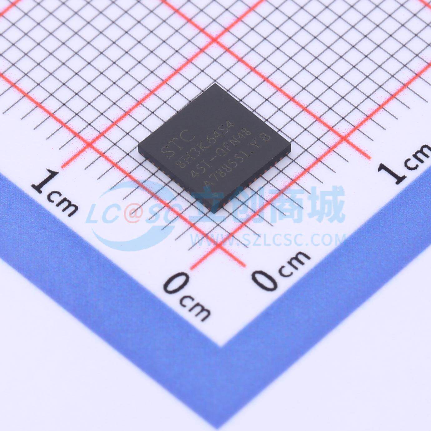 单片机(MCU/MPU/SOC) STC8H3K64S4-45I-QFN48 QFN-48 电子元器件
