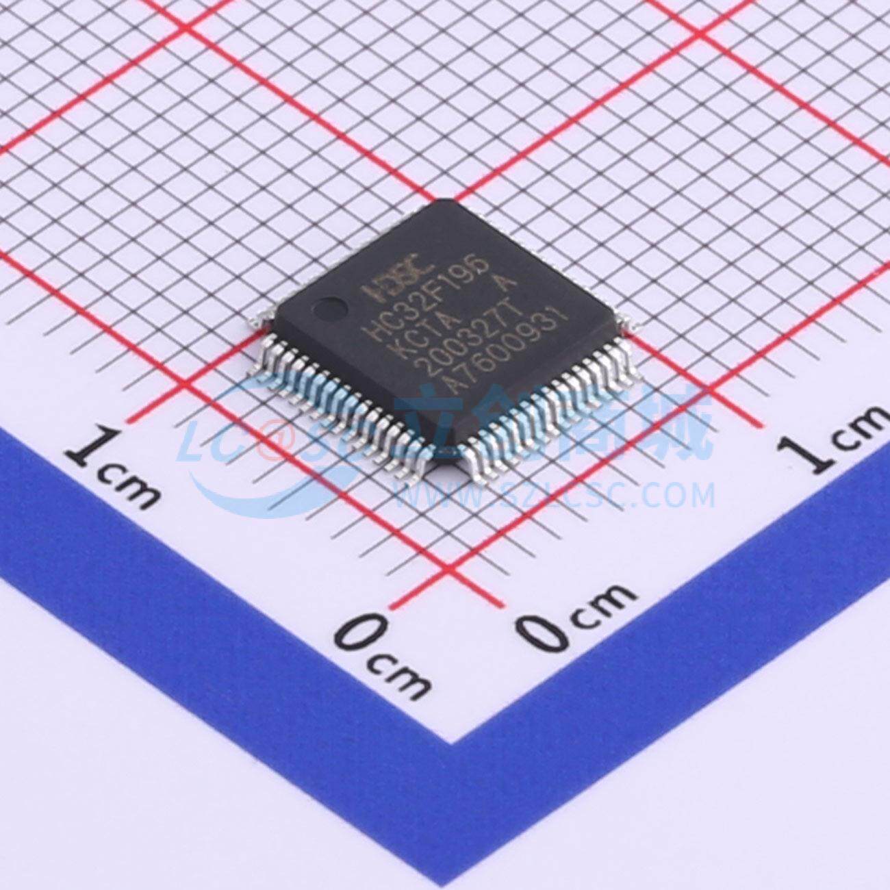 单片机(MCU/MPU/SOC) HC32F196KCTA-LQ64 LQFP-64(7x7) 原装正品
