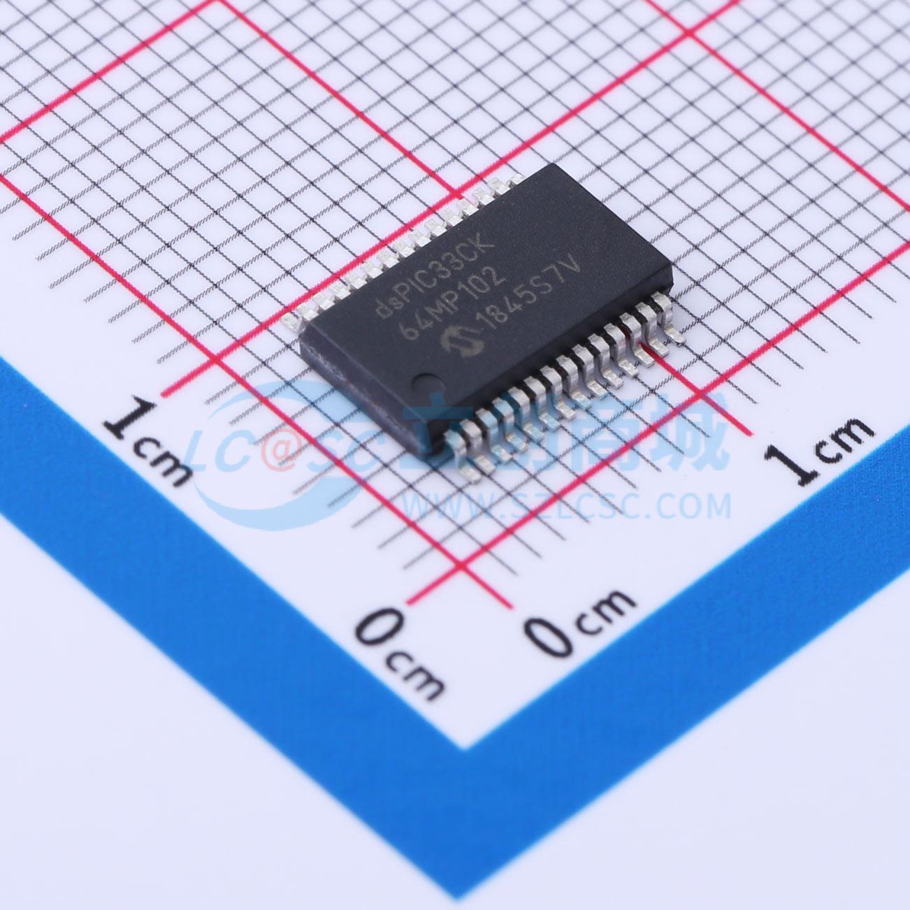 数字信号处理器(DSP/DSC) dsPIC33CK64MP102-I/SS SSOP-28-208mil
