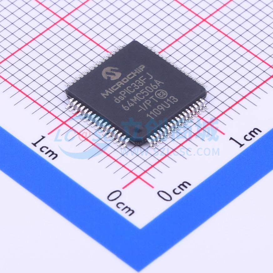 数字信号处理器(DSP/DSC) DSPIC33FJ64MC506A-I/PT TQFP-64(10x10