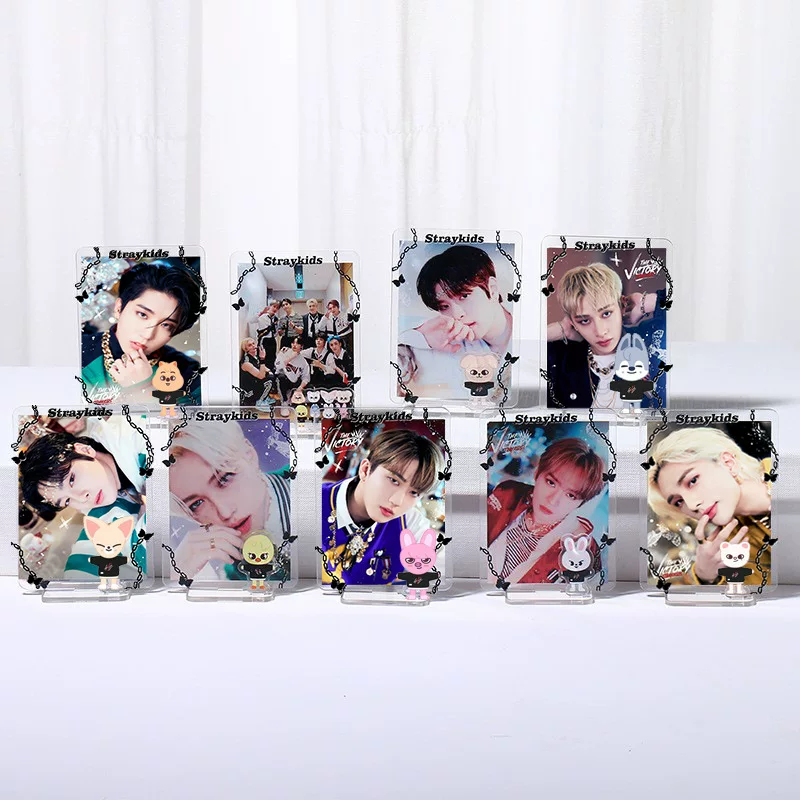 Straykids новый альбом SKZOO, тот же двойной акриловый прозрачный Дали Лиди единый срок пропуска, периферийный Sipline