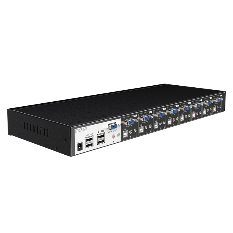 Maituo KVM switcher Eight-in-8 8-mouth 8-in-1 out wiring rat key sliding mouse synchronous switcher-Taobao