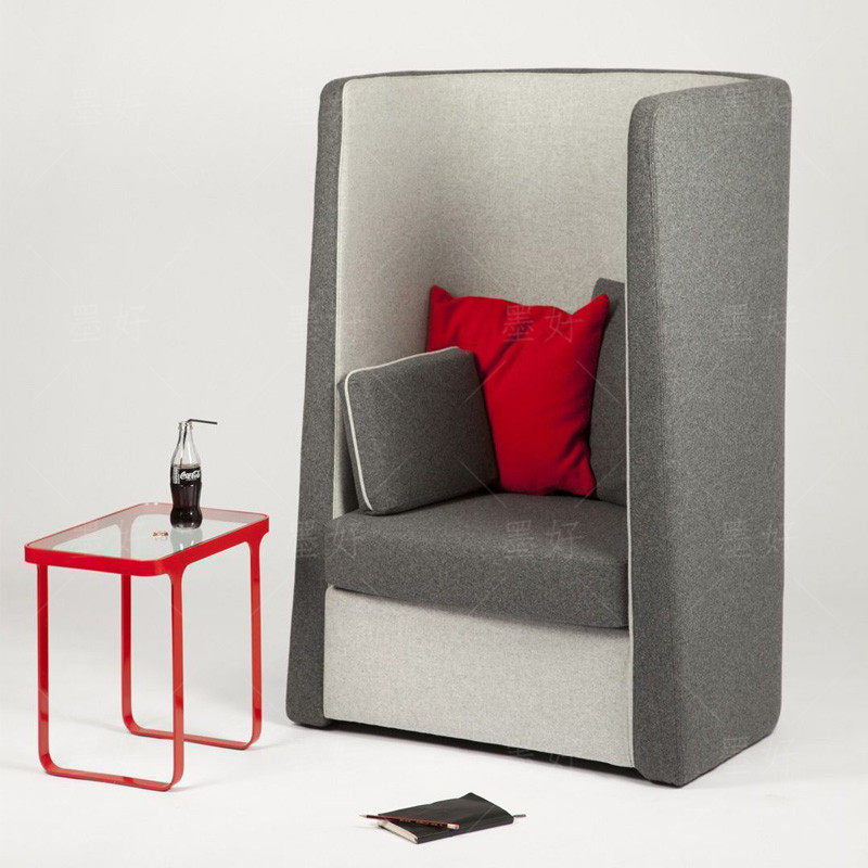 Reception Area High Back Single Rest Area Talks Designers Creativity Leaning Wall Cafe Privacy Minima Sofa Chair 