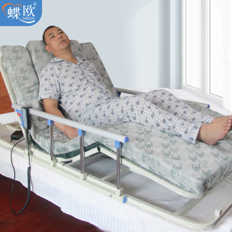 Elderly home electric stand-up aid multi-function patient back turn care massage mattress automatic lift