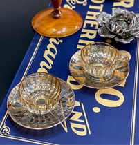 Red brick house Onevoice amber color retro cup saucer coffee cup 200ml