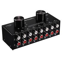 6 in and 2 out audio source signal selection switch headphone speaker switching two-way switching 2 in and 6 out no loss