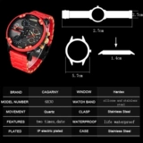 Золотые часы для мужчин роскошные Quartz Watches Мужчины Walistwatches