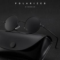 Round Polarized Sunglasses Men Women Sun Glasses for Drivin