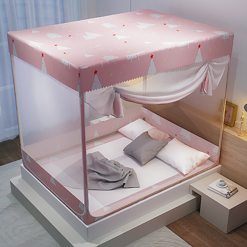 Mongolia's mosquito net in summer household 2 meters - bed children's bracket bracket in 2021 is convenient to remove