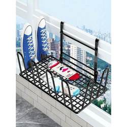 High-rise balcony shoe drying rack window shoe drying rack indoor shoe drying artifact anti-theft window railing sandal rack home