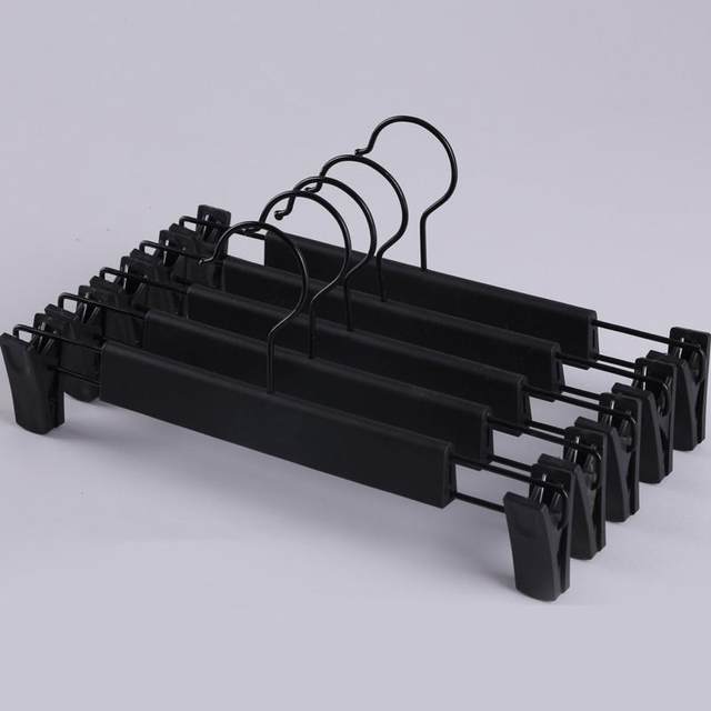 Anti-slip storage mark clip rack skirt plastic retractable family clip-free trouser hanger trousers hanging clothes clothes store trouser clip