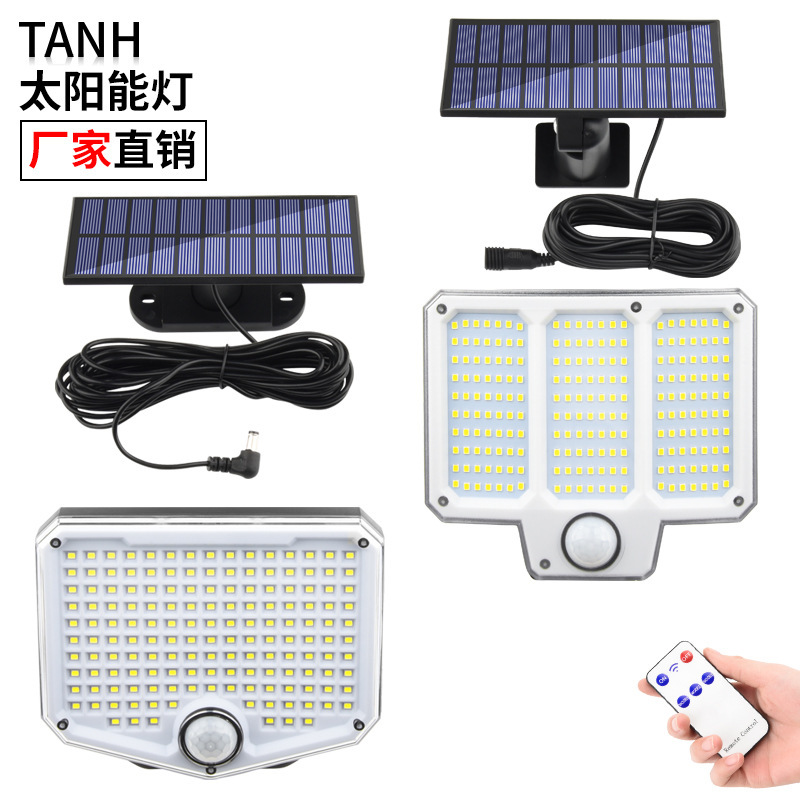 Solar Split Single-Head Wall Lamp, Household Outdoor Waterproof Human Body Sensor Lamp, Garden Lamp, Garage Street Lamp Solar Split Single-Head Wall Lamp, Household Outdoor Waterproof Human Body Sensor Lamp, Garden Lamp, Garage Street Lamp